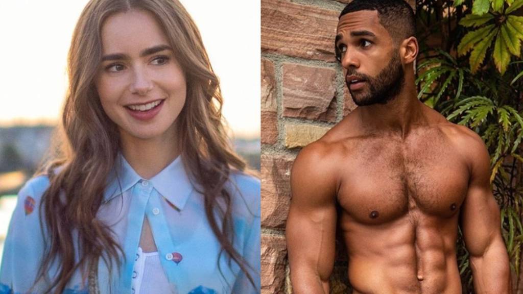 Os atores Lily Collins e Lucien Laviscount