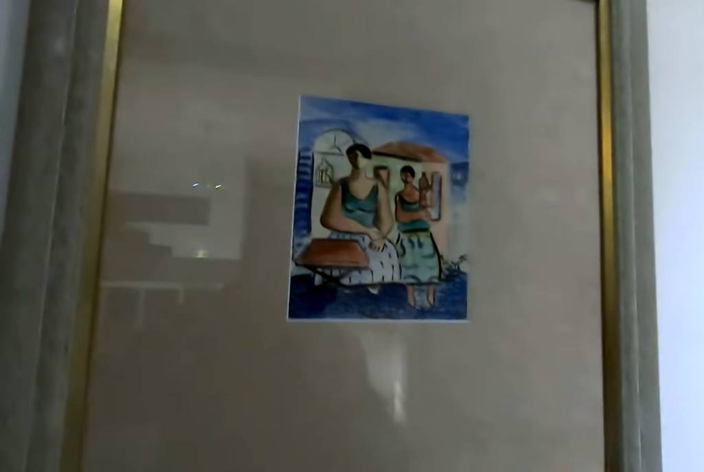 casa-hebe-camargo-quadro Obra de Di Cavalcanti na mansão de Hebe
