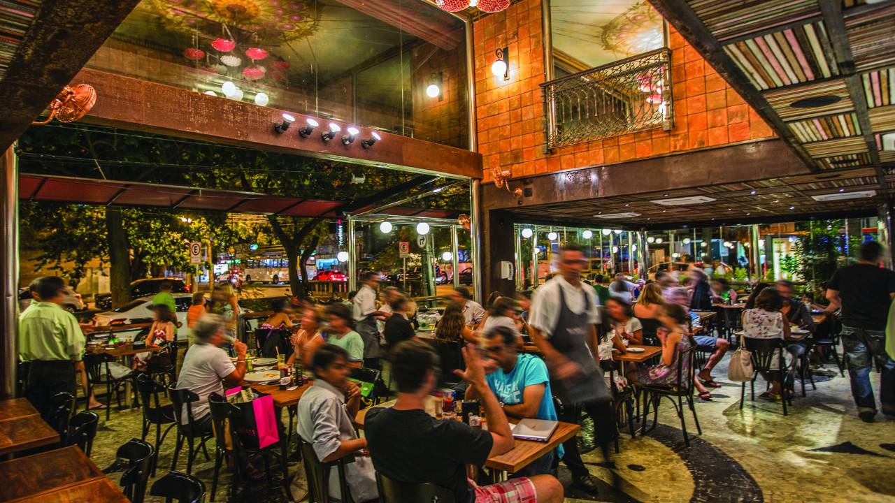 Salão do Boteco Belmonte no Rio de Janeiro.