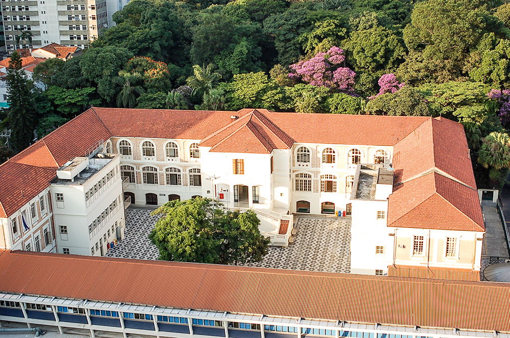 Imagem aérea do Colégio Dante Alighieri