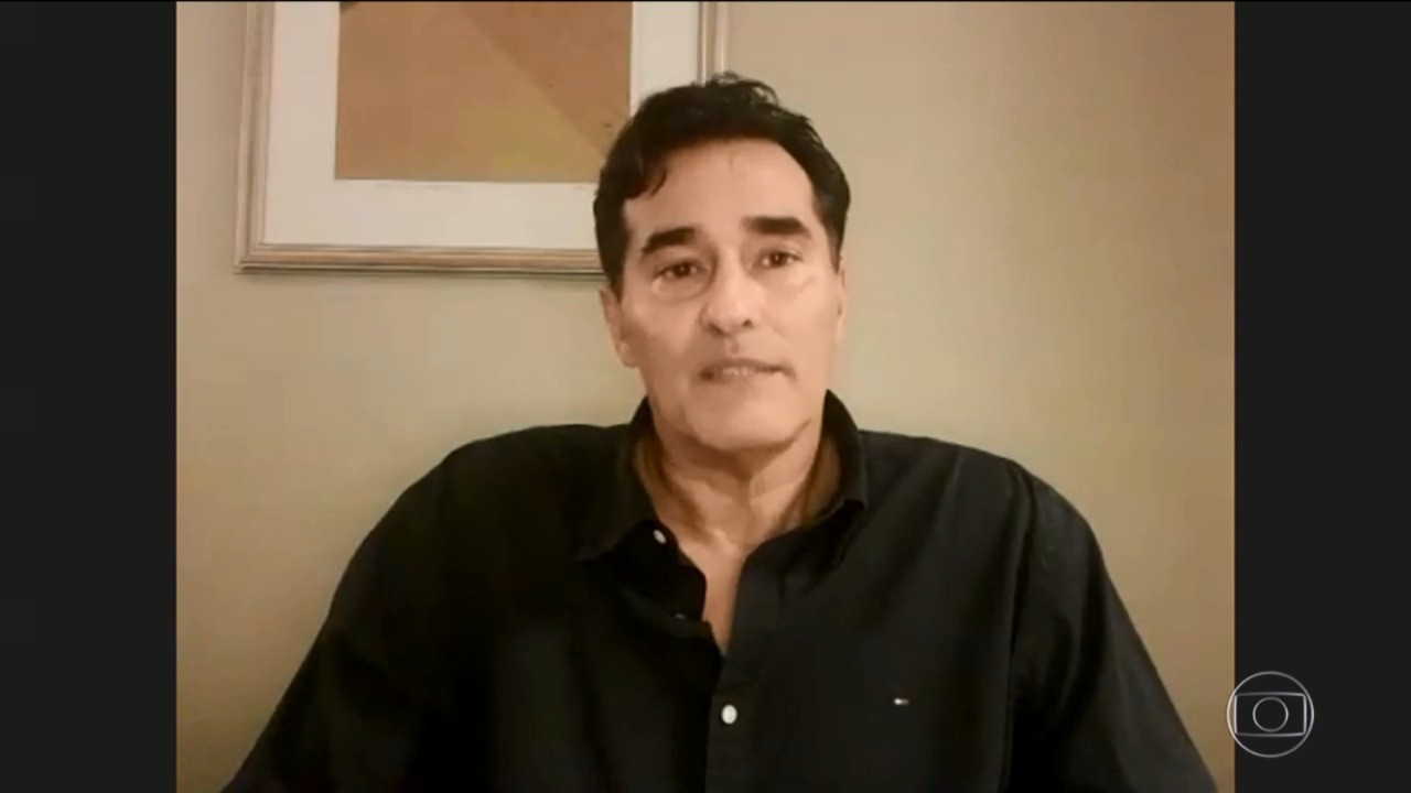 Imagem de Luciano Szafir durante entrevista ao Fantástico