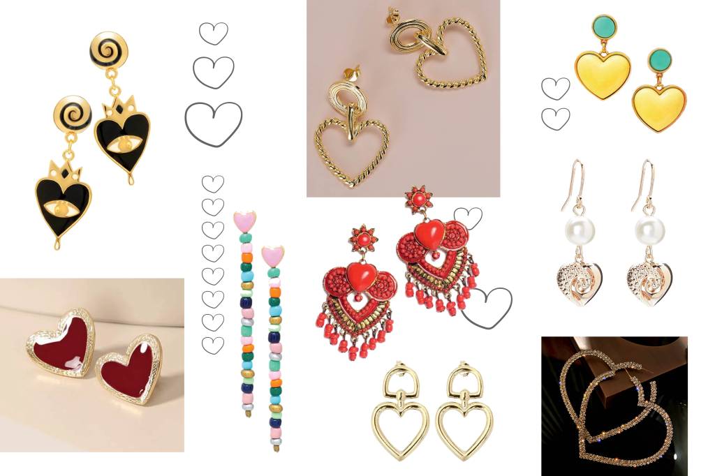 Toque delicado: 9 brincos em formato de coração para compor o visual