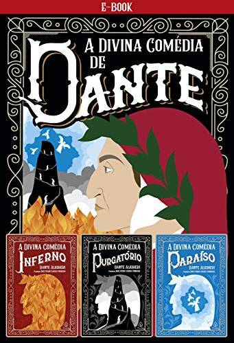 A Divina Comédia Capa do livro A Divina Comédia. Tem ilustração de um senhor olhando para o lado, além do título