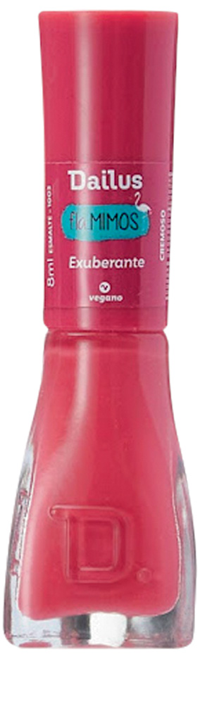 Esmalte rosa forte da Dailus. Embalagem toda rosa