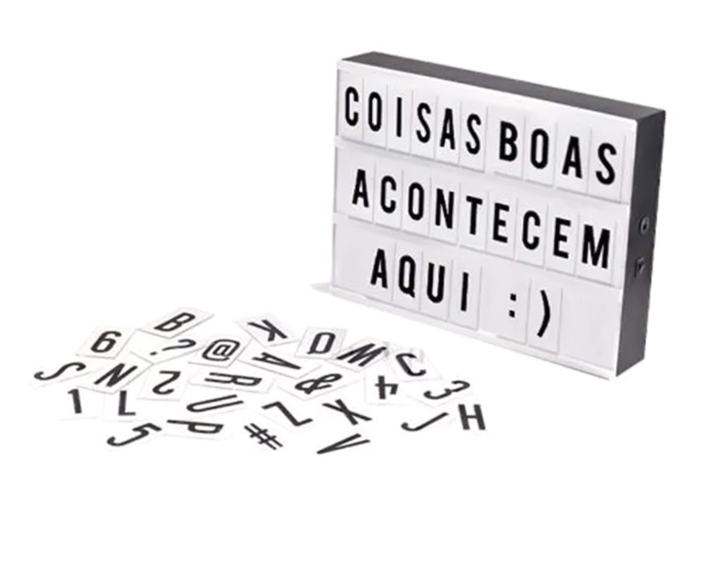 letreiro ok.jpg Um letreiro estilo de cinema com a frase