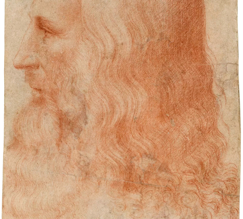 Homem de barba farta, possível autorretrato de Da Vinci