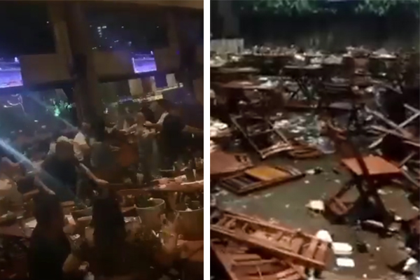 Pancadaria generalizada em bar termina com garrafas e cadeiras arremessadas