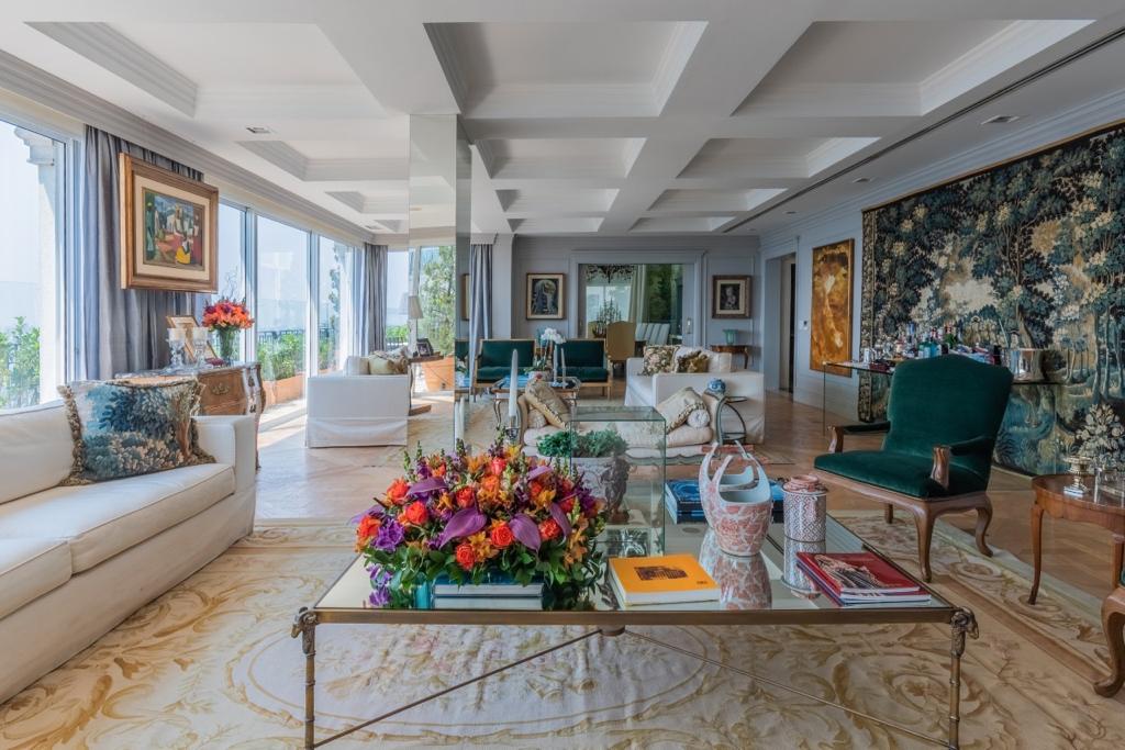 sala Imagem de uma sala de estar luxuosa