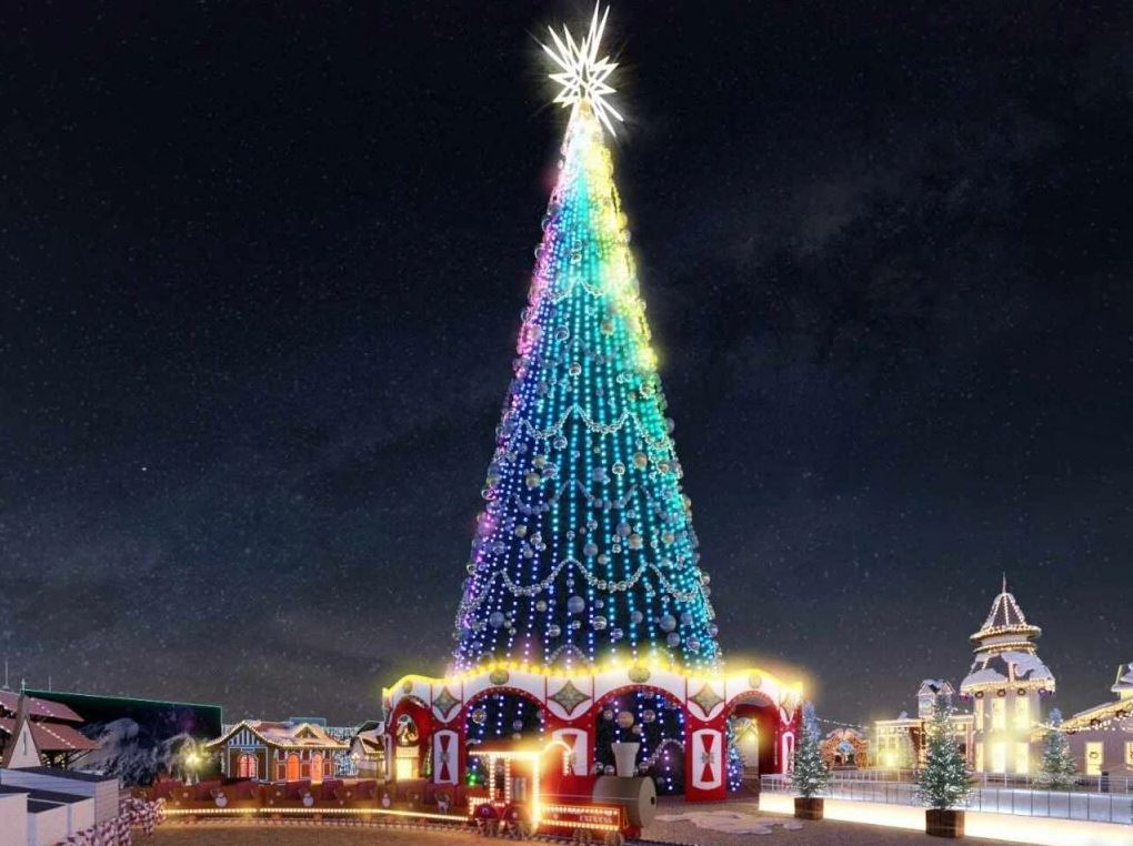 croqui-árvore-de-natal-vila-natalina-parque-villa-lobos-anúncio-bia-doria croqui da arvore de natal de 65 metros que o evento Villa Natal vai ter