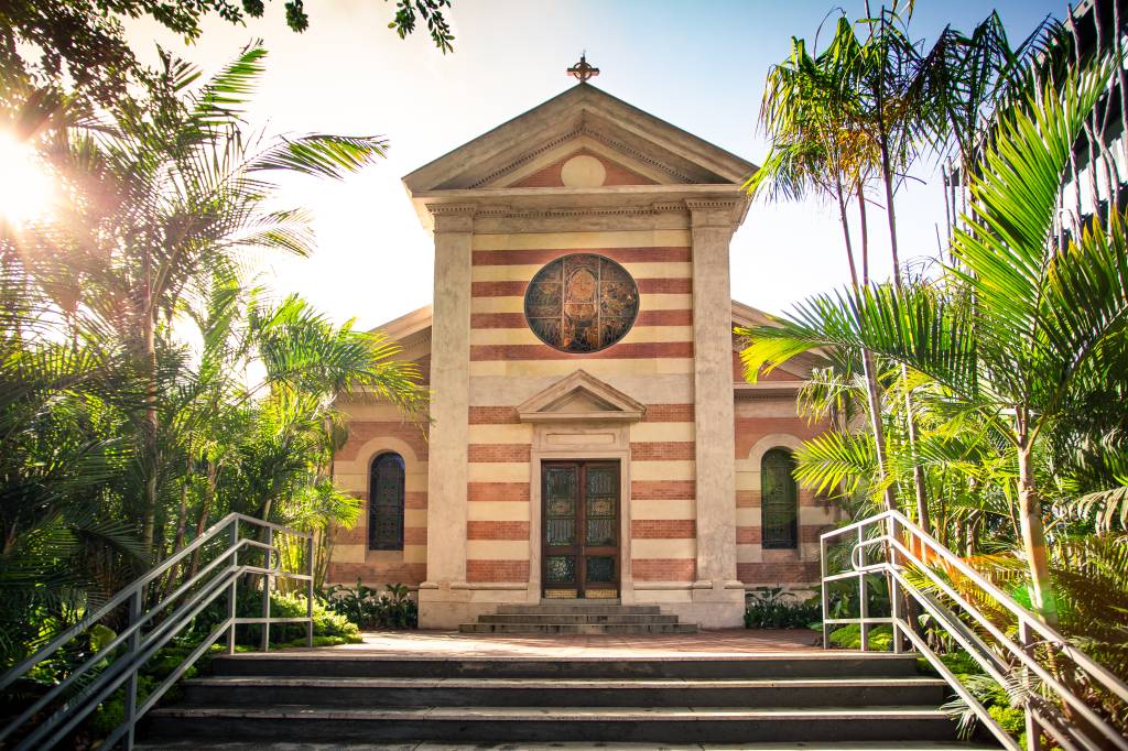 Fachada da Capela Santa Luzia.