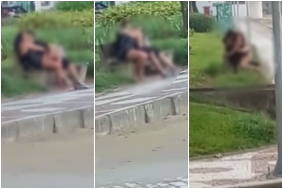 Casal faz sexo em plena luz do dia em orla da praia de Santos