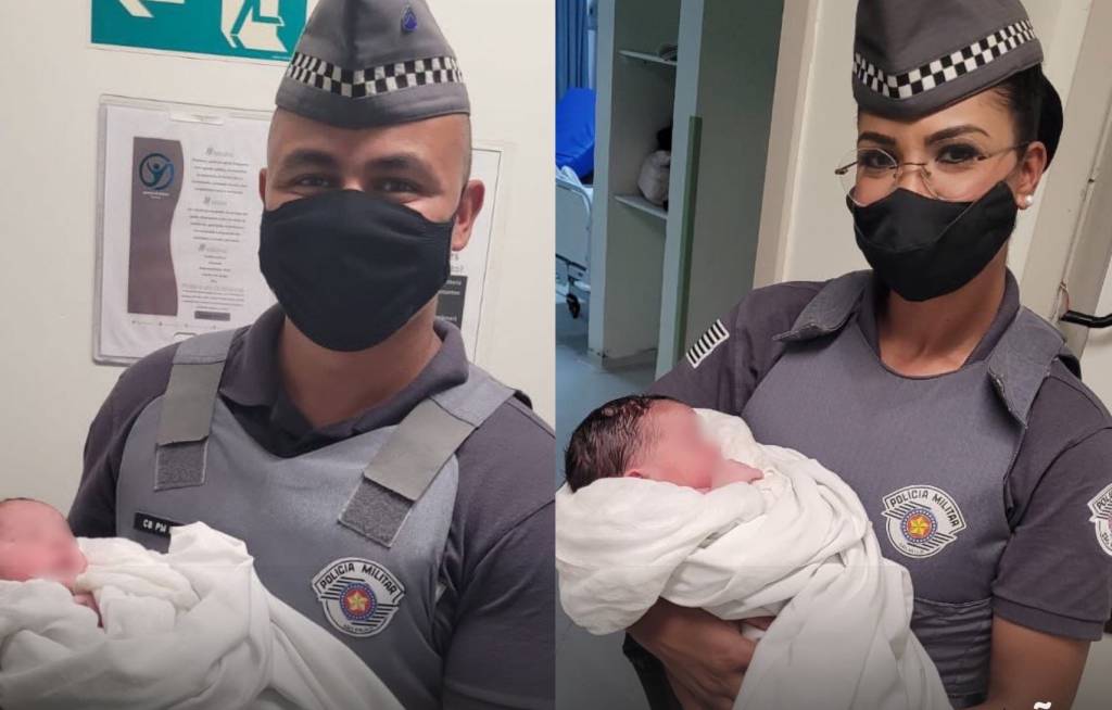 PMs fazem parto de bebê após carro de gestante quebrar rumo a hospital