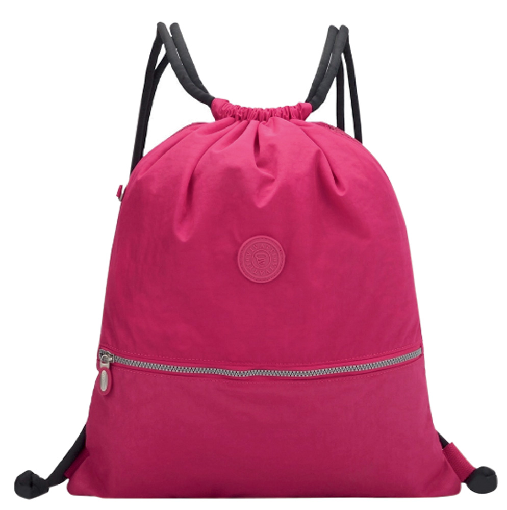 Mochila saco na cor rosa