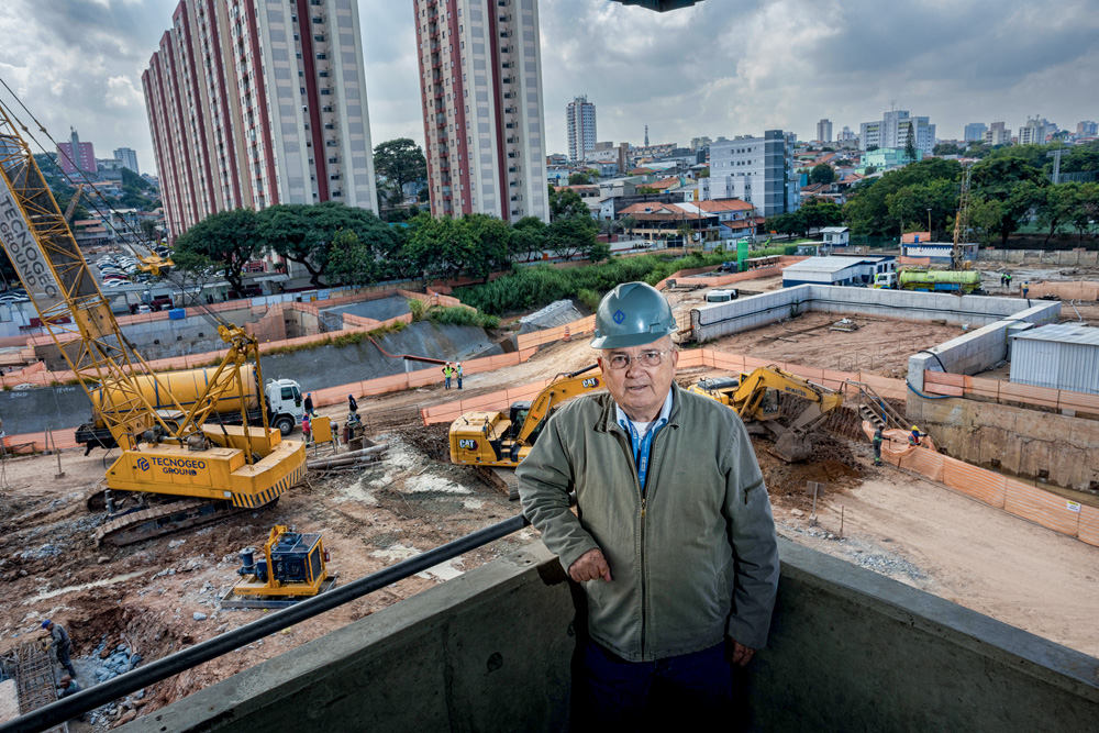 Arlindo José Giampá, 75 anos, 47 no Metrô: chefe da empreitada