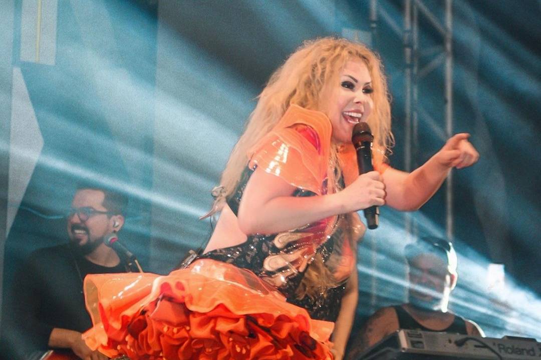 Joelma durante show em Parauepebas