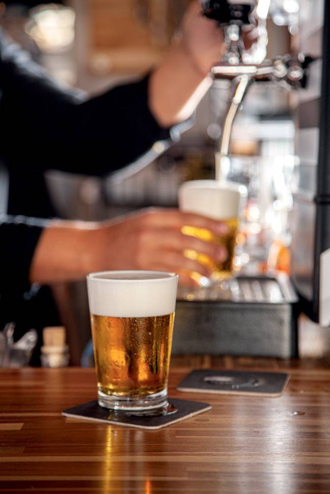 imagem de um corpo de cerveja