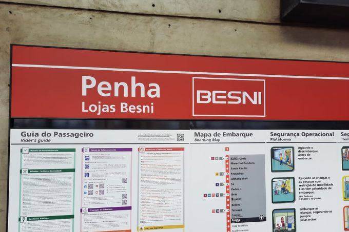 Estação Penha já começou a receber nova identificação