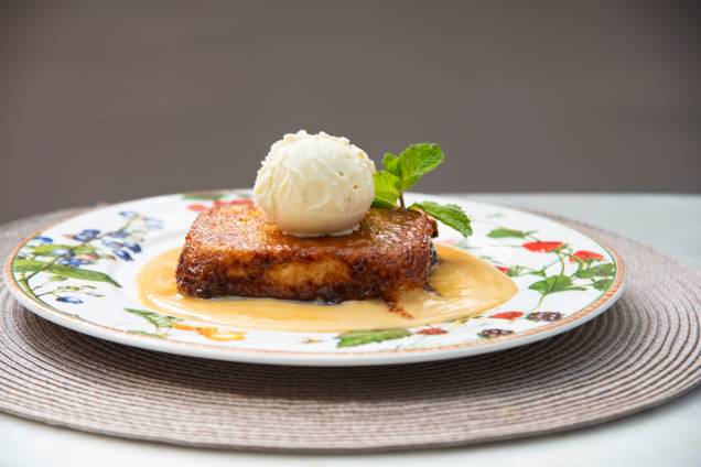Pain perdu: acompanha sorvete de creme Pain perdu: acompanha sorvete de creme