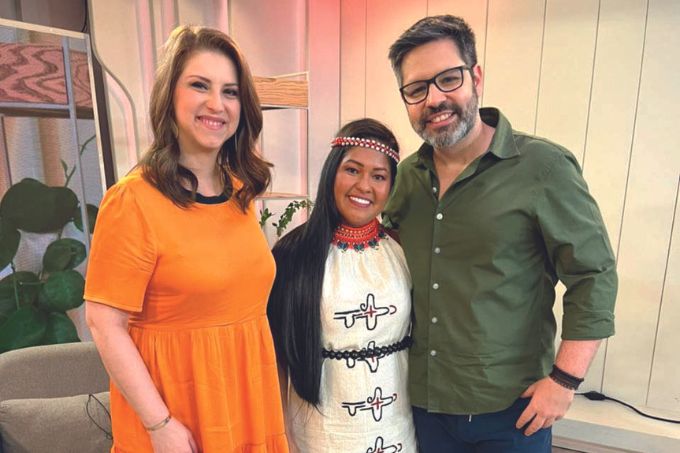 Juliana, Neurilene e Nando(a partir da esq.)