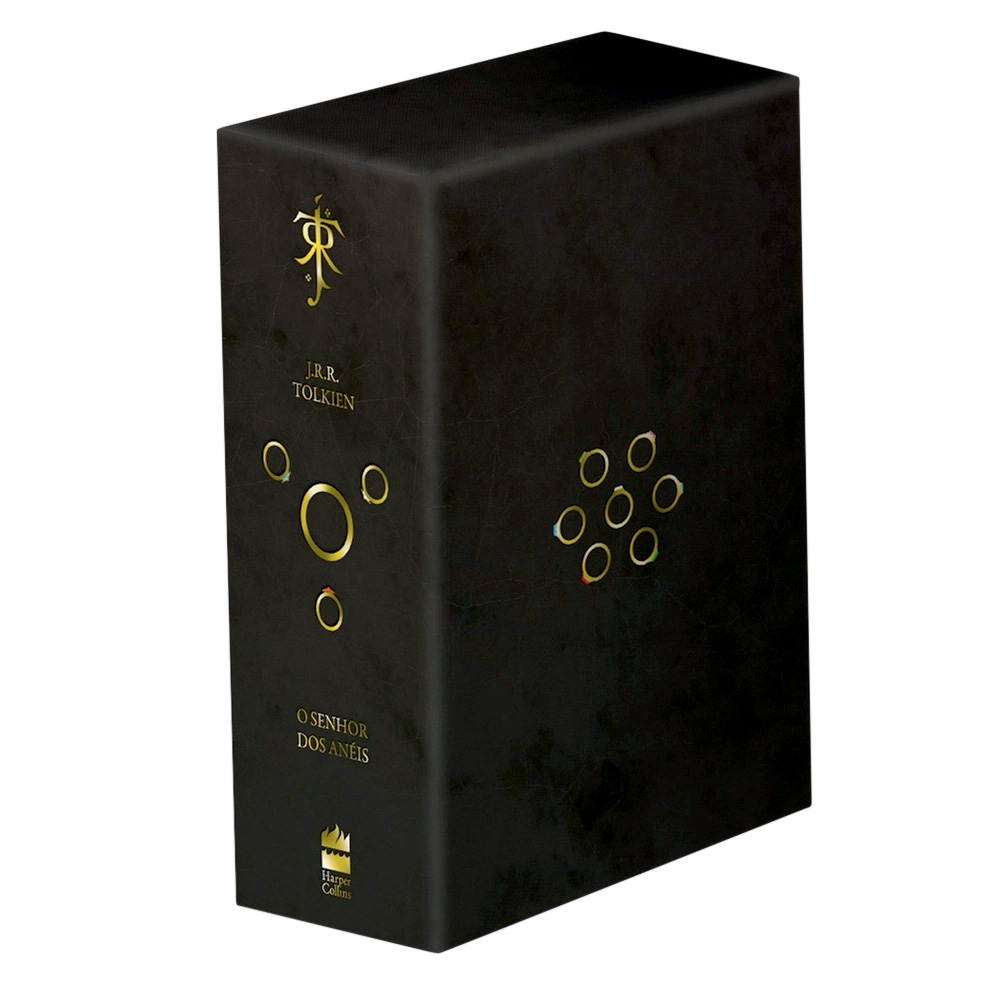 Box Trilogia Senhor dos Anéis.jpg Box Trilogia Senhor dos Anéis. Preto com detalhes em dourado