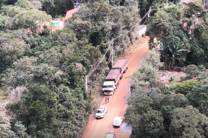 Operação: foi preciso apoio do helicóptero Águia para fechar o cerco contra os criminosos