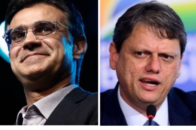 Rodrigo Garcia (PSDB) (de óculos), deve anunciar vice só na convenção: PSD irá compor chapa encabeçada por Tarcísio de Freitas (Republicanos)