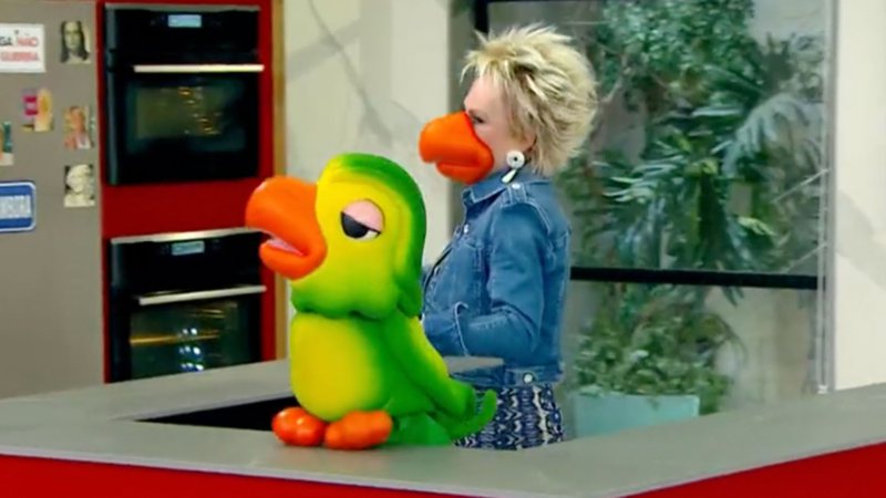 Ana Maria Braga e Louro Mané