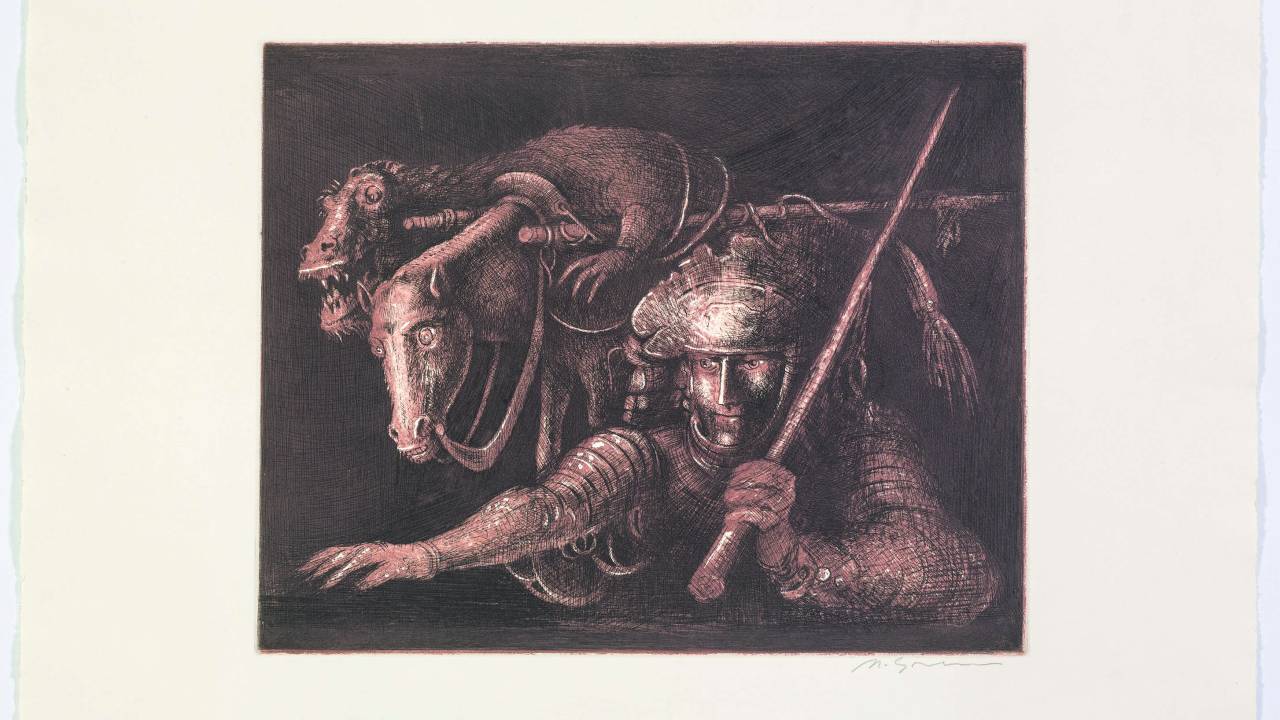 Desenhose gravuras:obra de metal,sem título