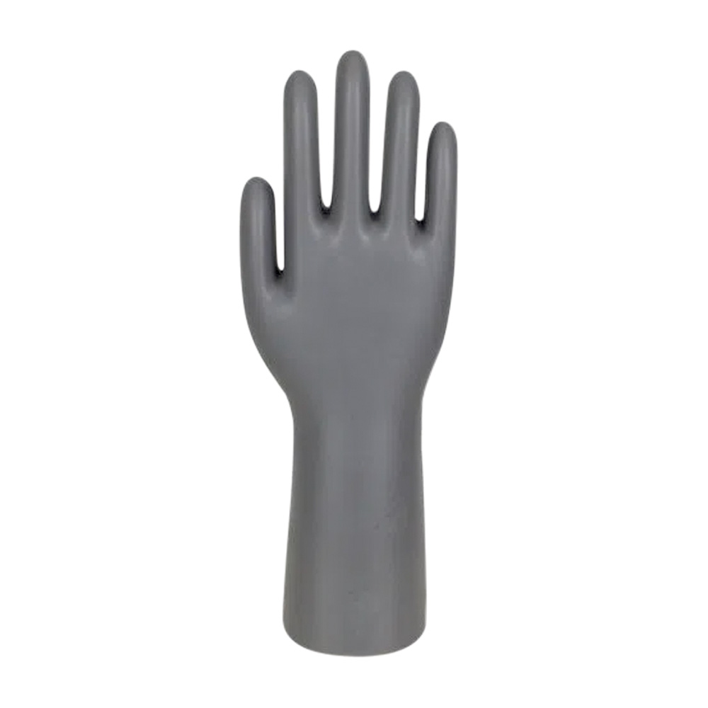 Adorno cinza de m&atilde;o