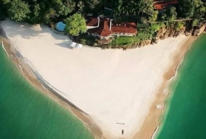 A Ilha da Almada, em Ubatuba: leilão começa em R$ 23 milhões