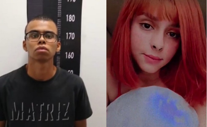 Guilherme (esq.) matou gamer Ingrid (dir.), de 19 anos. Ele foi condenado a 14 anos de prisão.