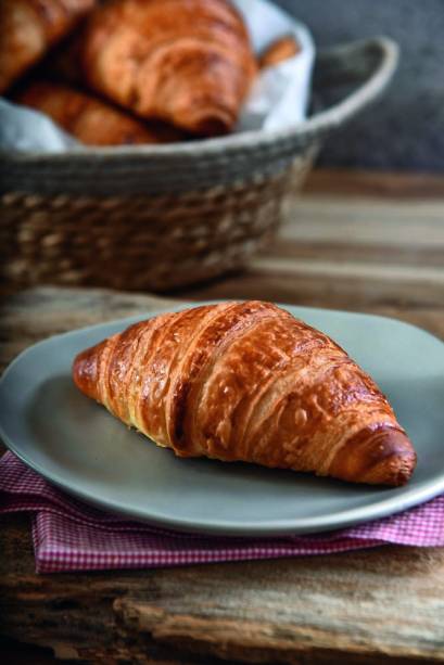 Croissant: lugar permanente na vitrine