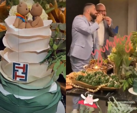 Cerimônia de casamento civil de Tiago Abravanel e Fernando Poli Cerimônia de casamento civil de Tiago Abravanel e Fernando Poli.