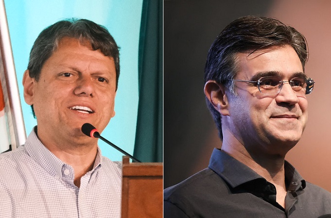 Tarcísio de Freitas e Rodrigo Garcia, candidatos ao governo de São Paulo.