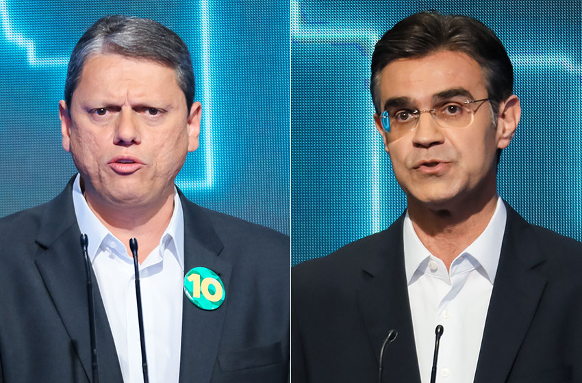 Tarcísio de Freitas (Republicanos) e Rodrigo Garcia (PSDB).