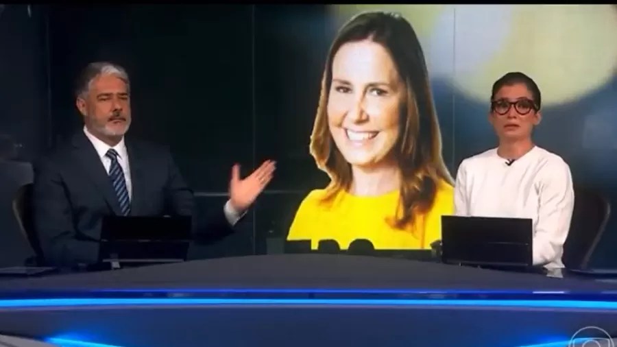 Renata Vasconcellos termina JN aos prantos por morte de Susana Naspolini