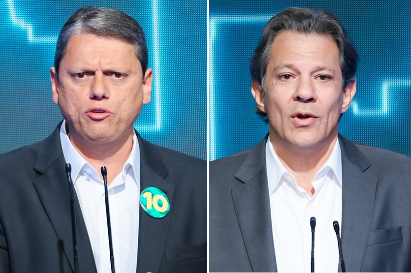 Tarcísio de Freitas e Fernando Haddad