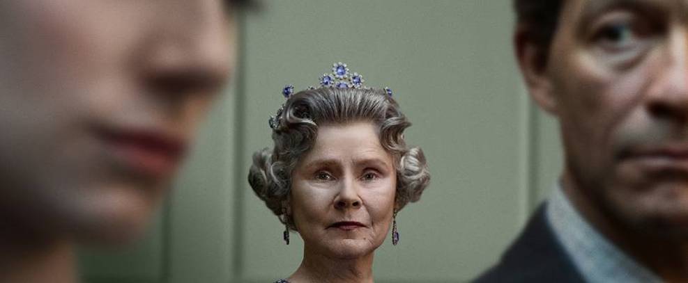 Rainha Elizabeth II no pôster de The Crown