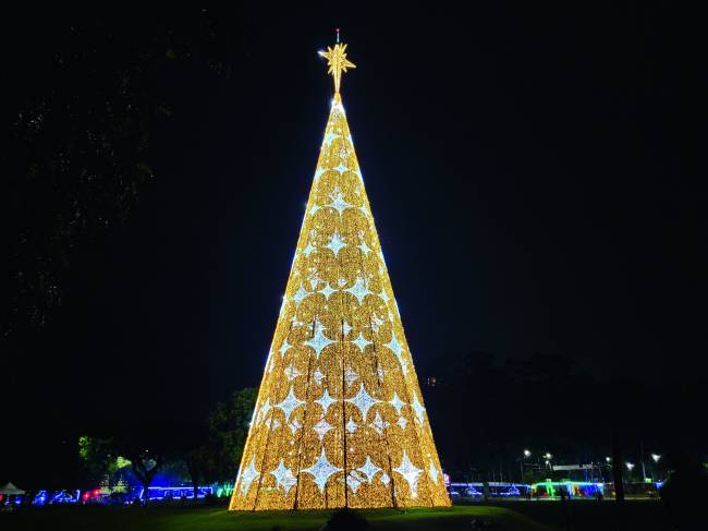Árvore de Natal do Ibirapuera, montada pela Urbia Árvore de Natal do Ibirapuera, montada pela Urbia