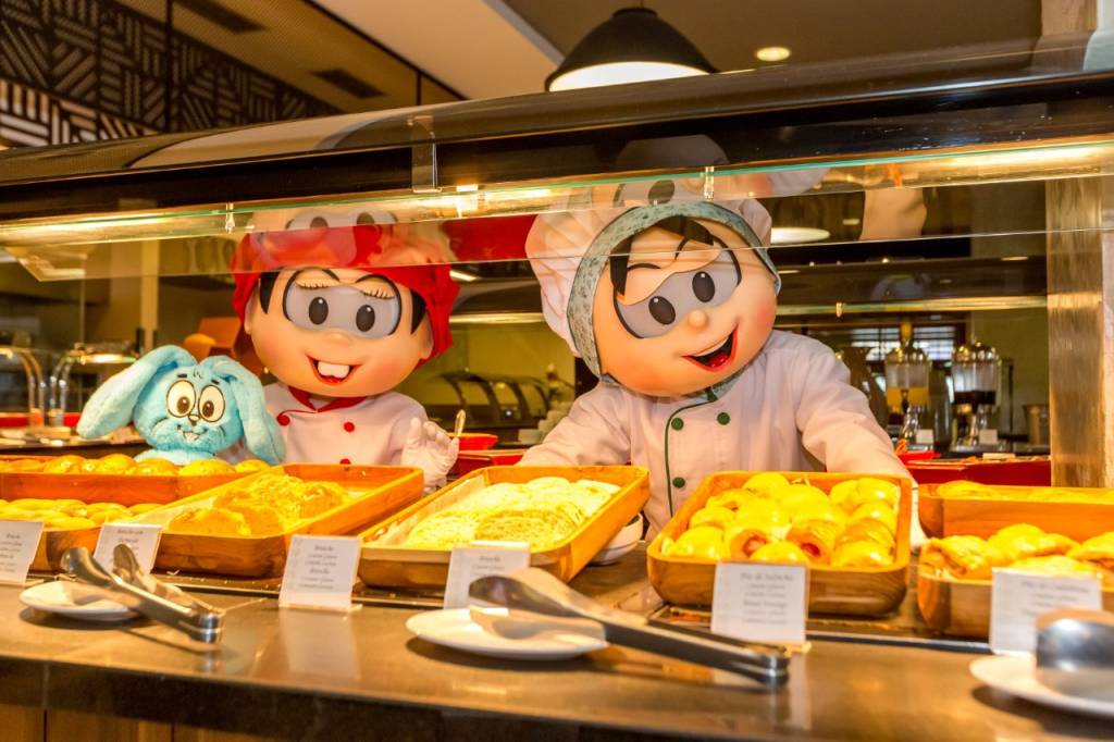 Turma da Mônica realiza café da manhã especial com personagens em Atibaia