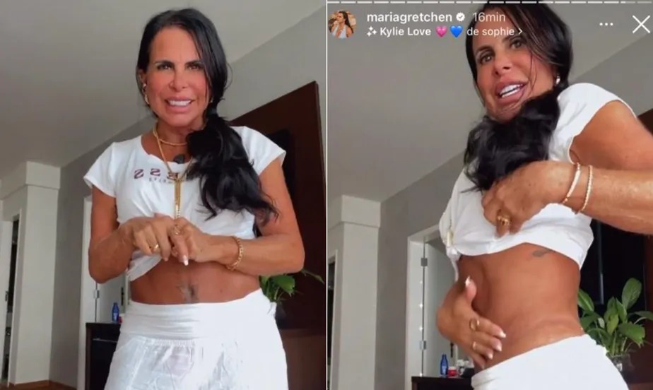 Gretchen vira alvo de críticas por visual musculoso e rebate: “Vão viver”