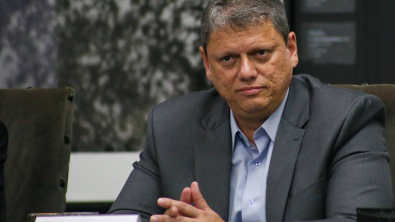 Governador de São Paulo Tarcísio de Freitas.