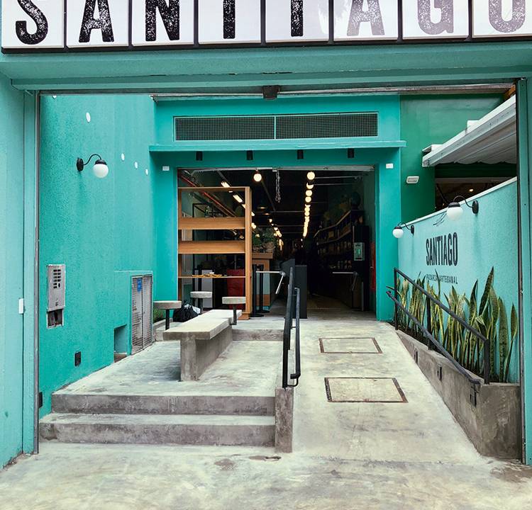 foto da entrada da padaria