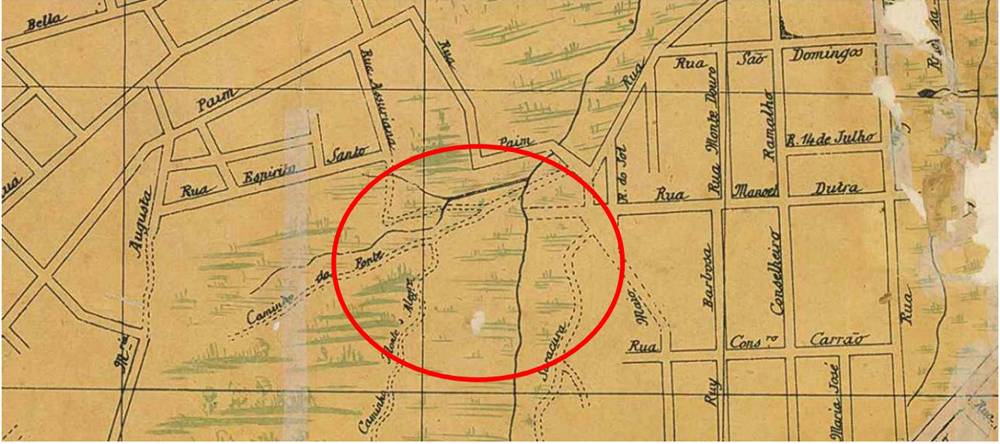 Mapa de 1895 Mapa de 1985: quilombos foram historicamente invisibilizados, e coletivo da região do Bixiga luta para mudar isso.