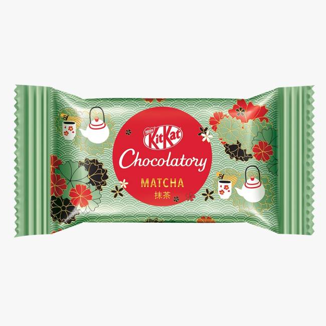 kit kat matchá embalagem do chocolate com matchá