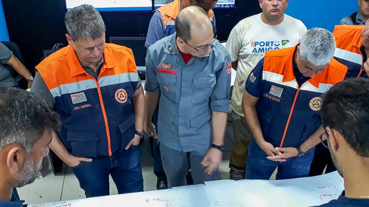 Governador e Defesa Civil acompanham ações de resgate no Litoral Norte, atingido por fortes chuvas durante o Carnaval.