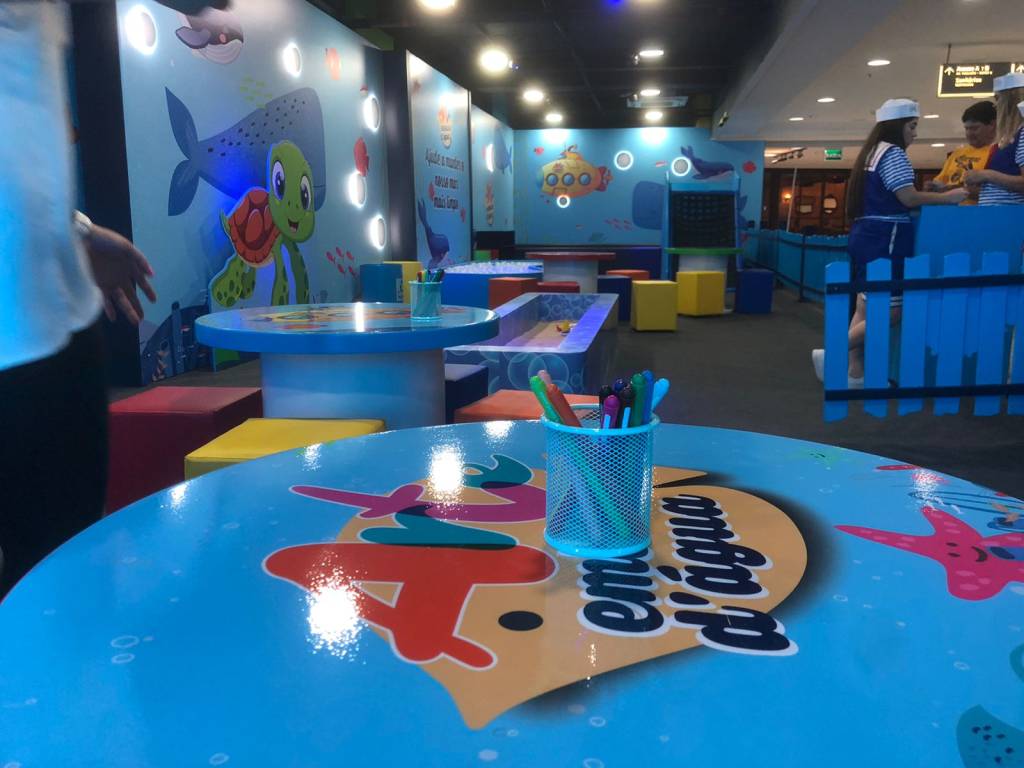 arte embaixo dagua 2 Fundo do mar Shopping Pátio Paulista crianças