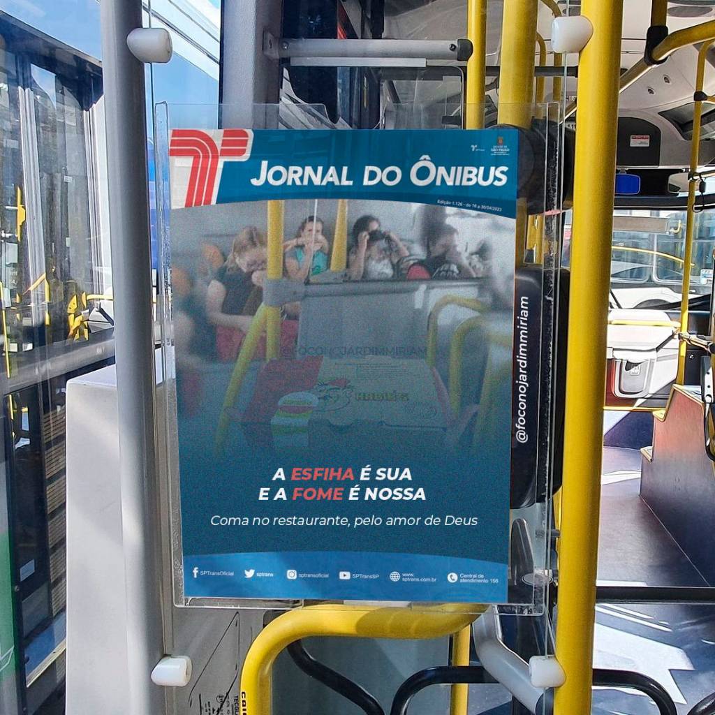 Comidadentroonibus Meme criado a partir da campanha da SPTrans para pedir que os homens fechem as pernas nos ônibus