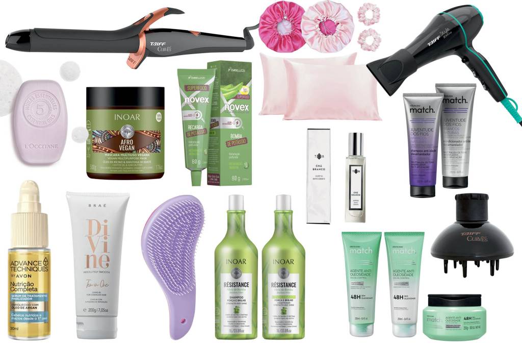 Produtos cuidados cabelo