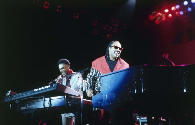 Gilberto Gil Stevie Wonder Free Jazz 1995 Registros do Free Jazz: Gilberto Gil e Stevie Wonder, em 1995